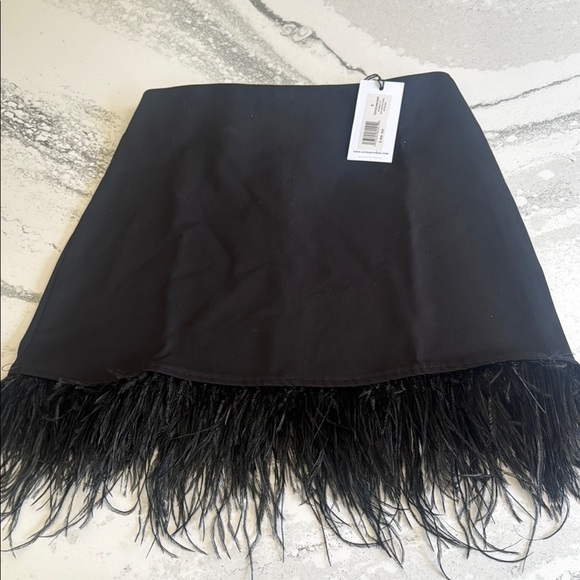 WeWoreWhat Black Mini Skirt Embellished Cocktail - Picture 5 of 7